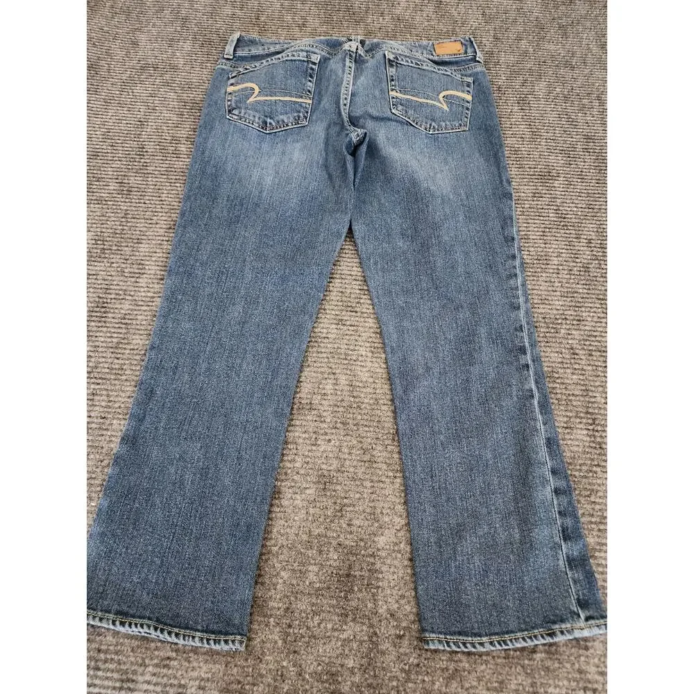 American Eagle Outfitters Womens 10 Artist Double Button Blue Denim Jeans